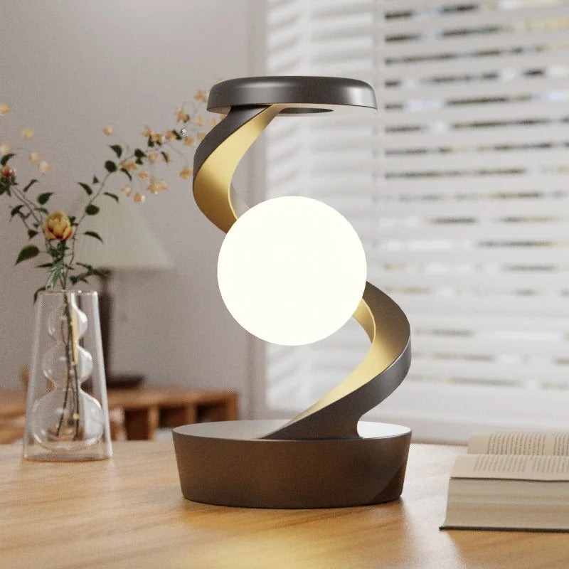 Rotating Moon Desk Lamp with Wireless Charging and Touch Sensor